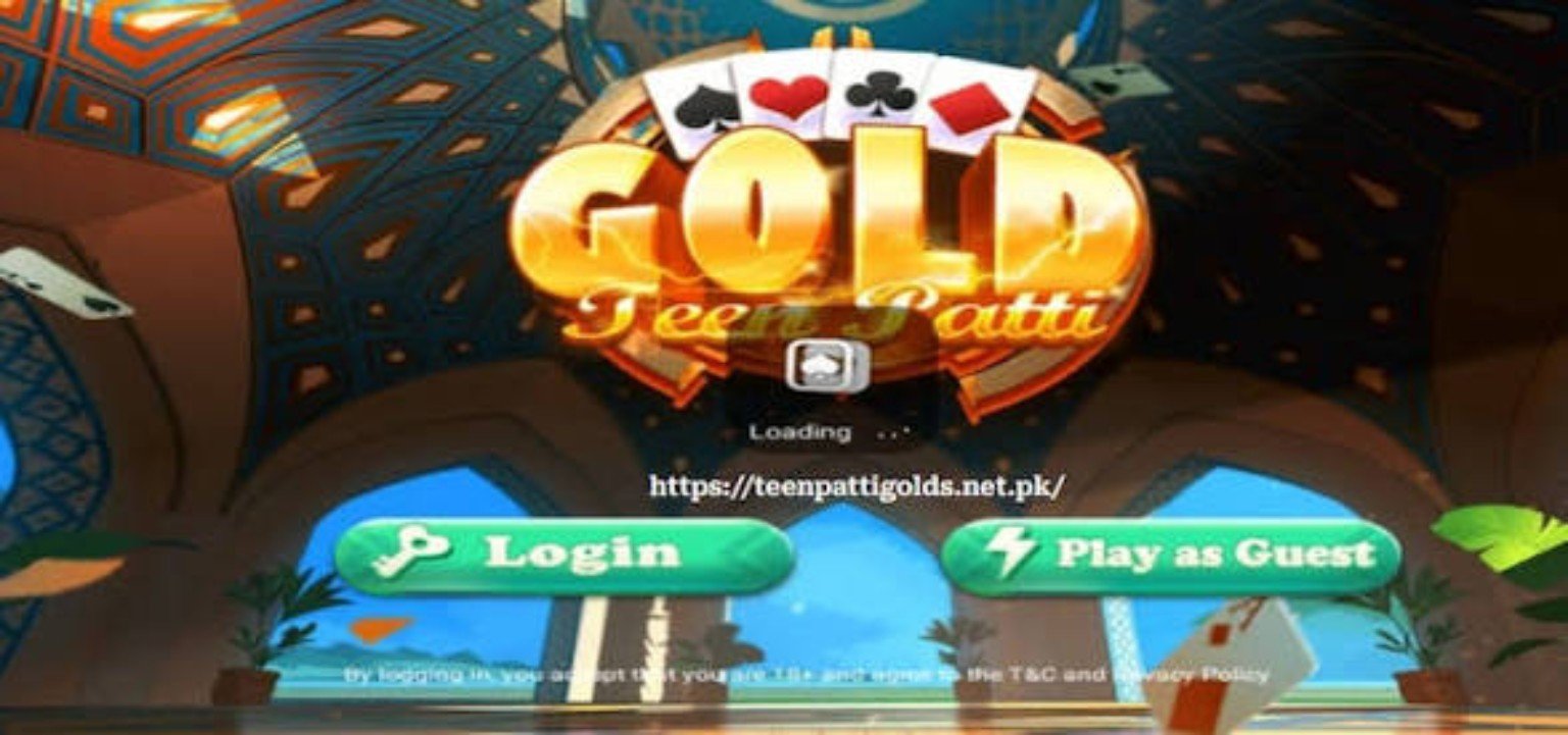 3 Patti Gold login and guest screen