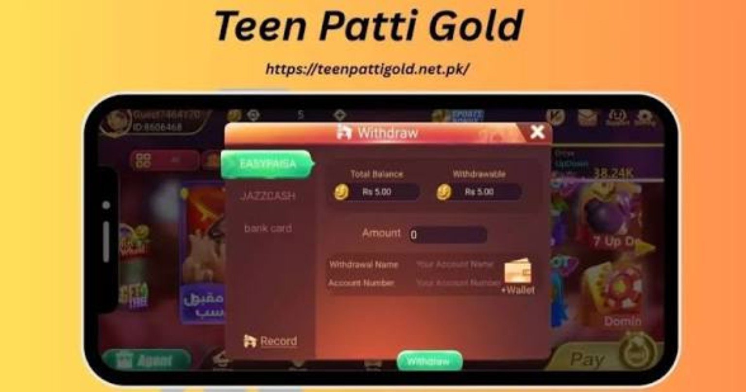 3 Patti Gold withdraw interface